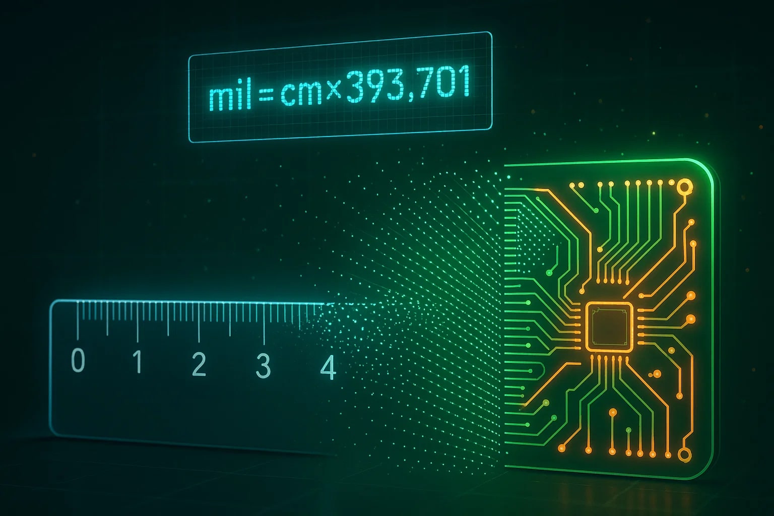 센티미터에서 밀 변환기