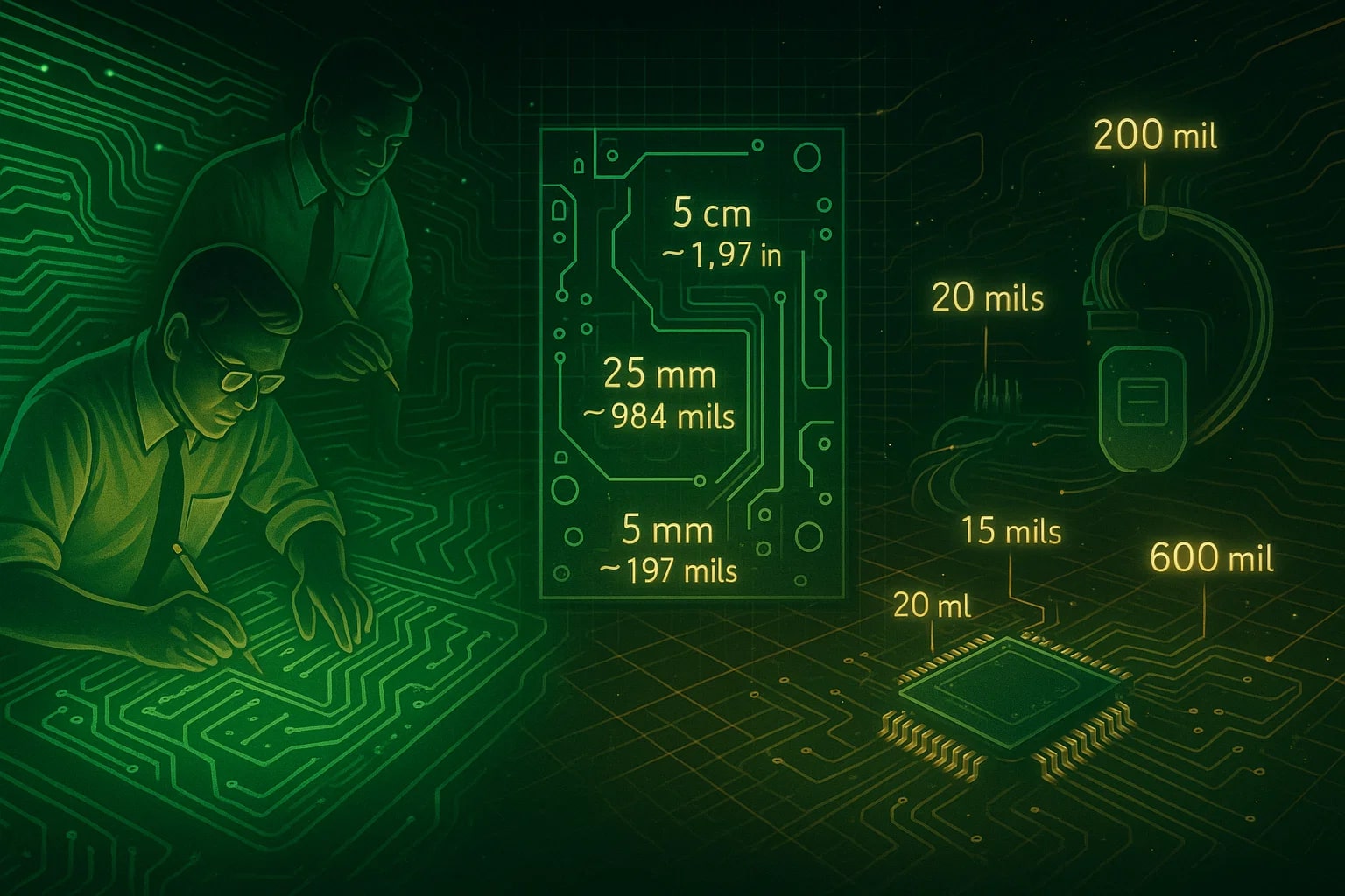 센티미터에서 밀 변환기