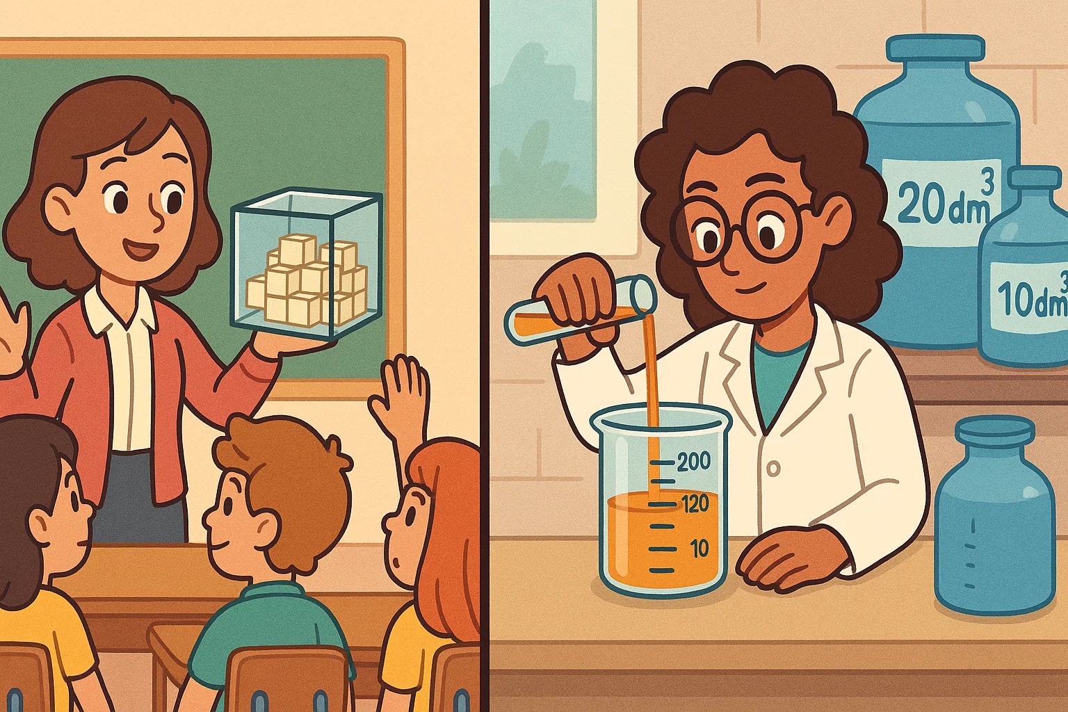 세제곱센티미터에서 세제곱데시미터 변환 도구