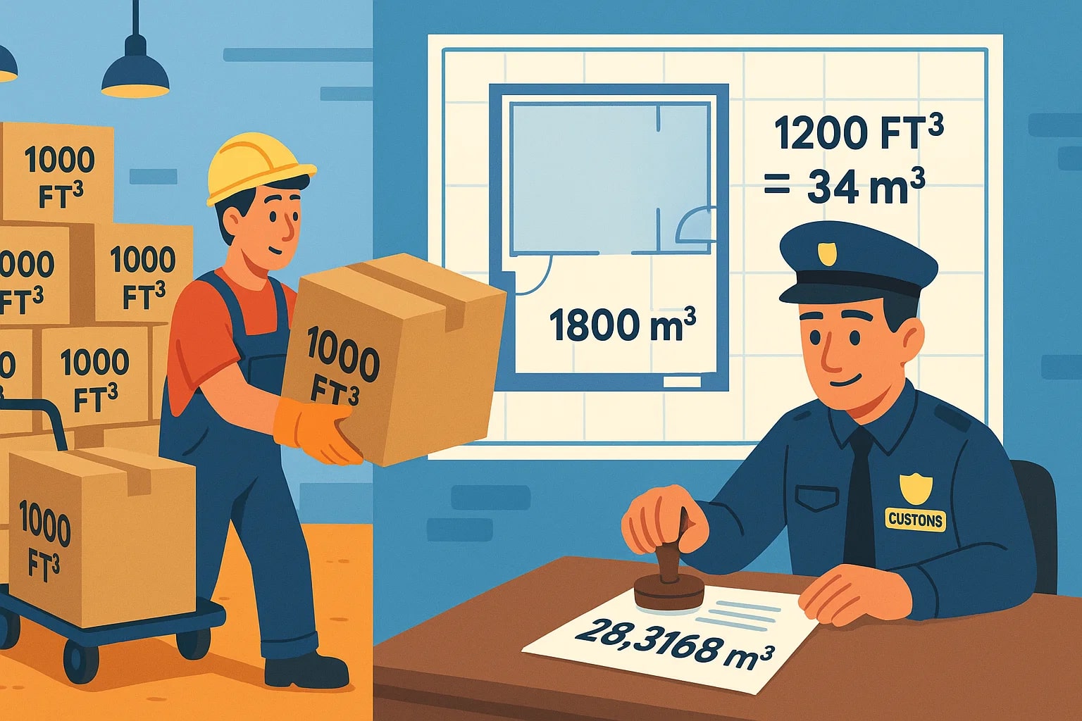 입방피트에서 입방미터 변환기