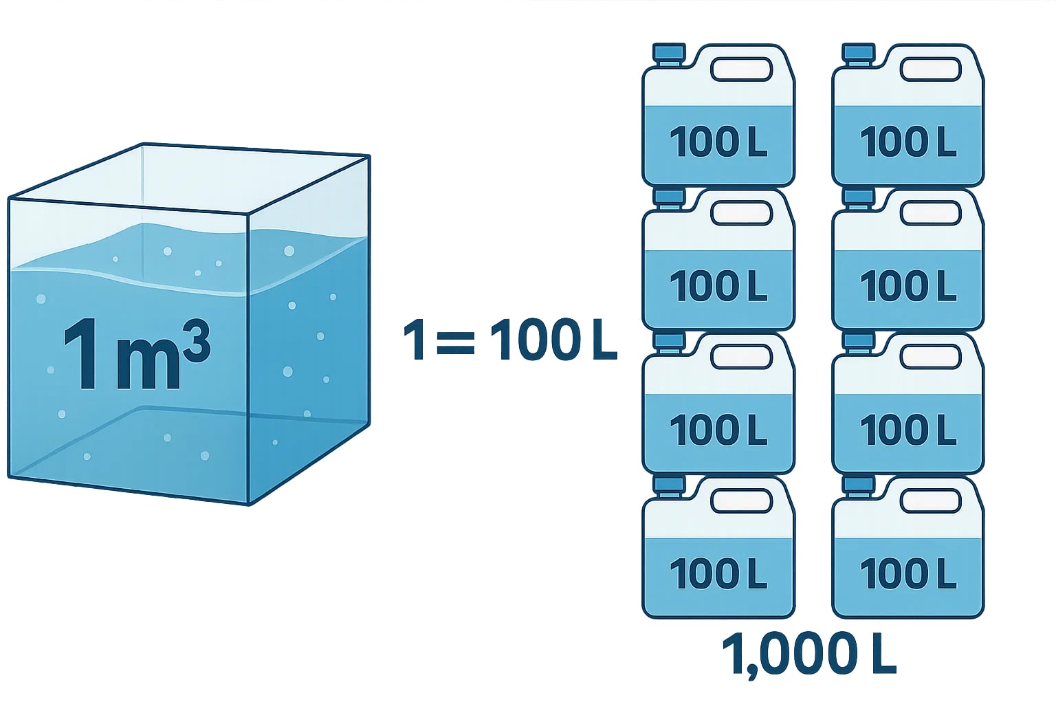 입방미터에서 리터 변환기