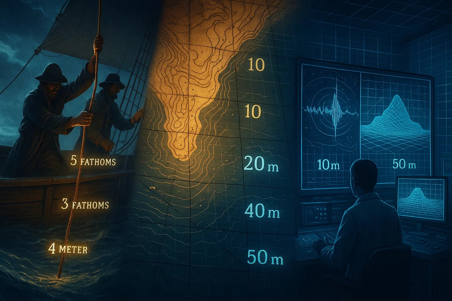 패덤에서 미터로 변환기