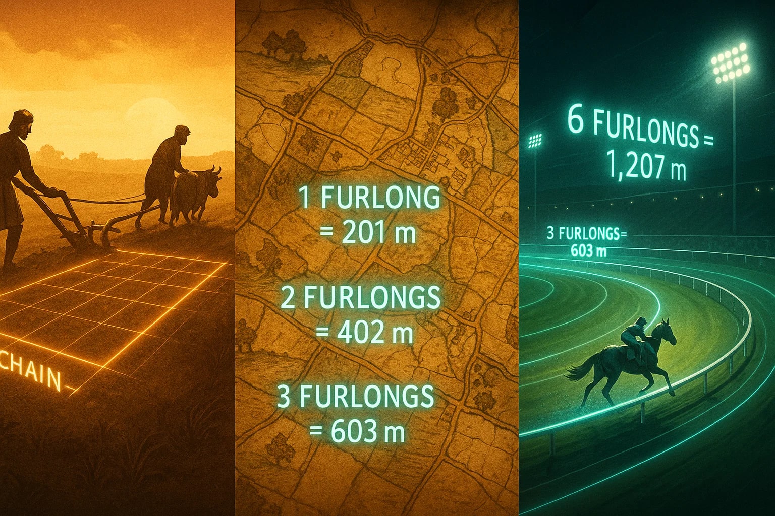 Furlongs를 미터로 변환기