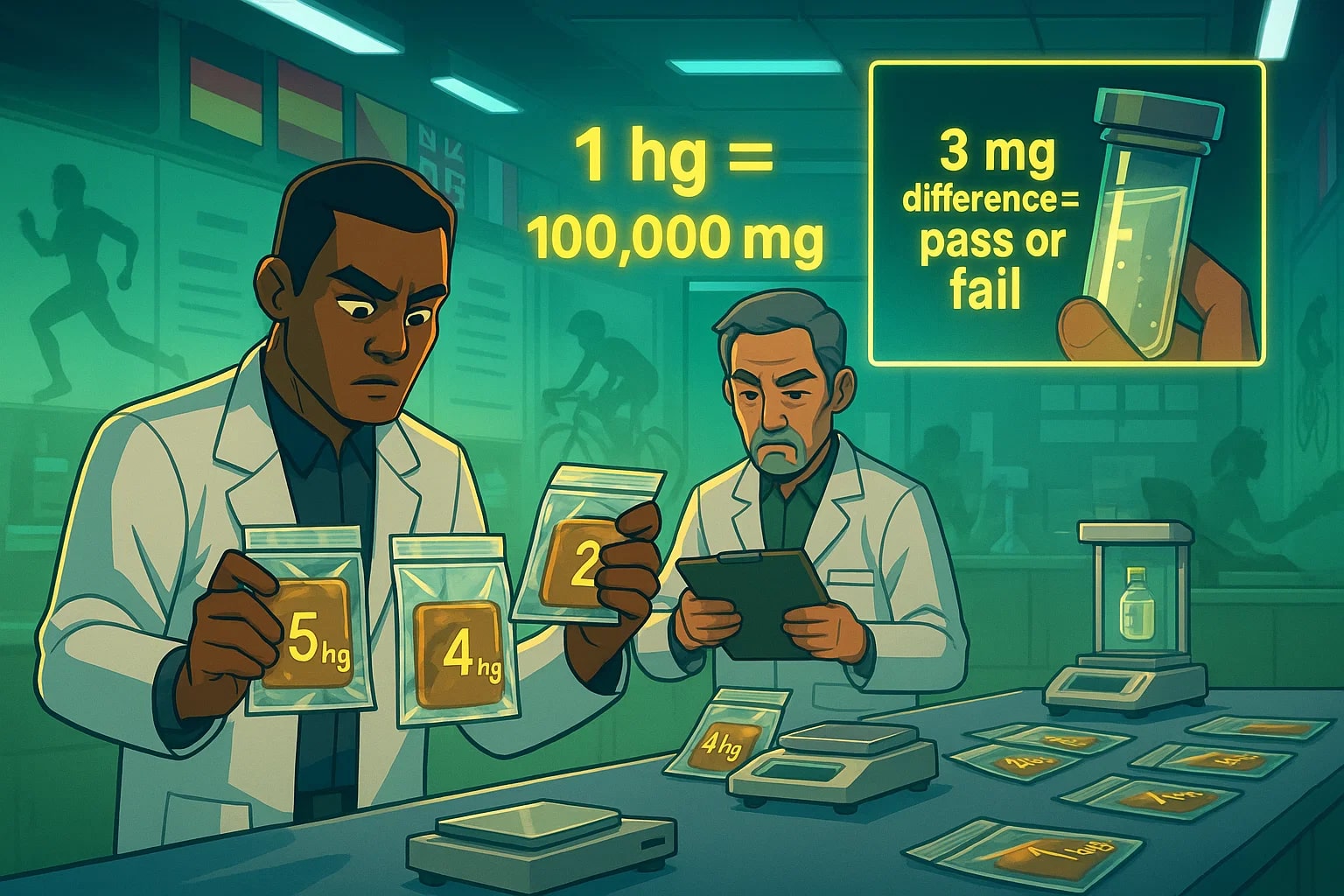 헥토그램에서 밀리그램 변환기