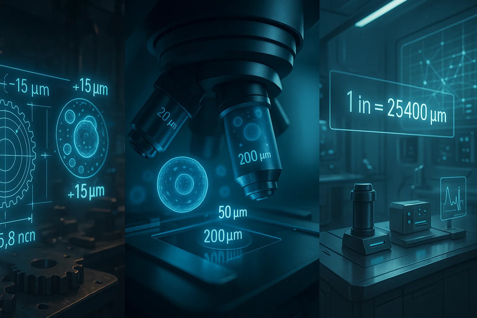인치에서 마이크로미터 변환기