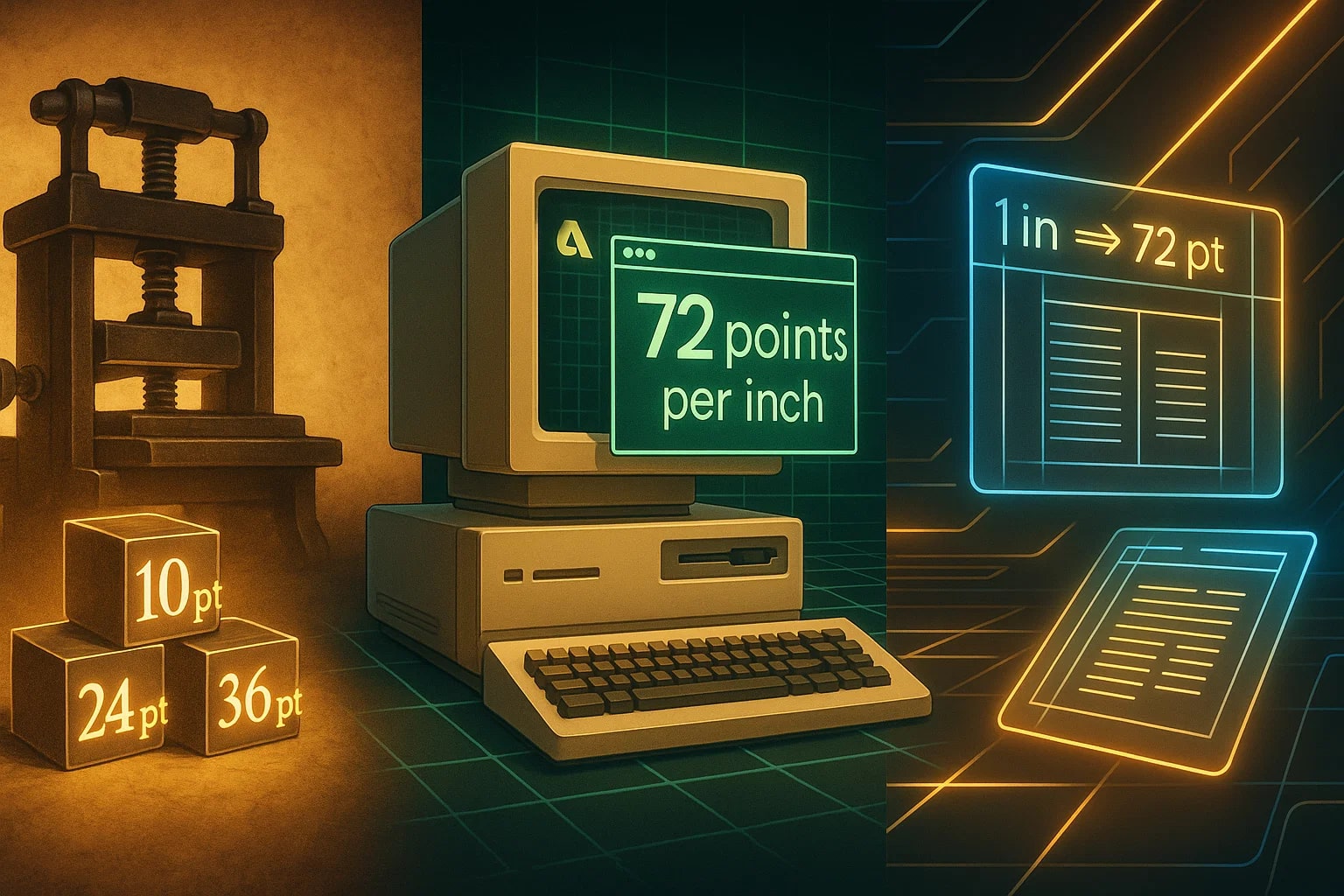 인치에서 포인트 변환기