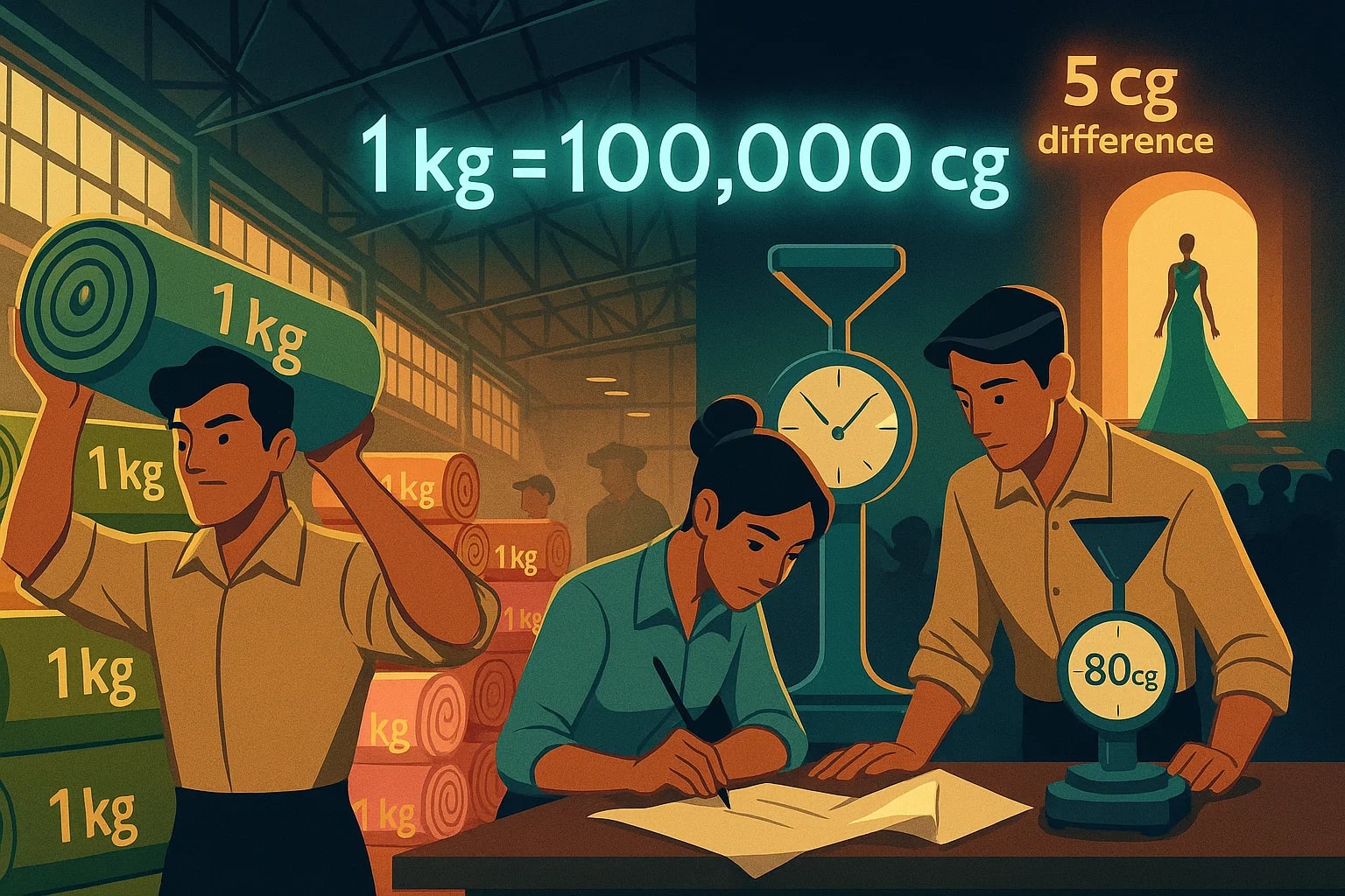 킬로그램에서 센티그램 변환기