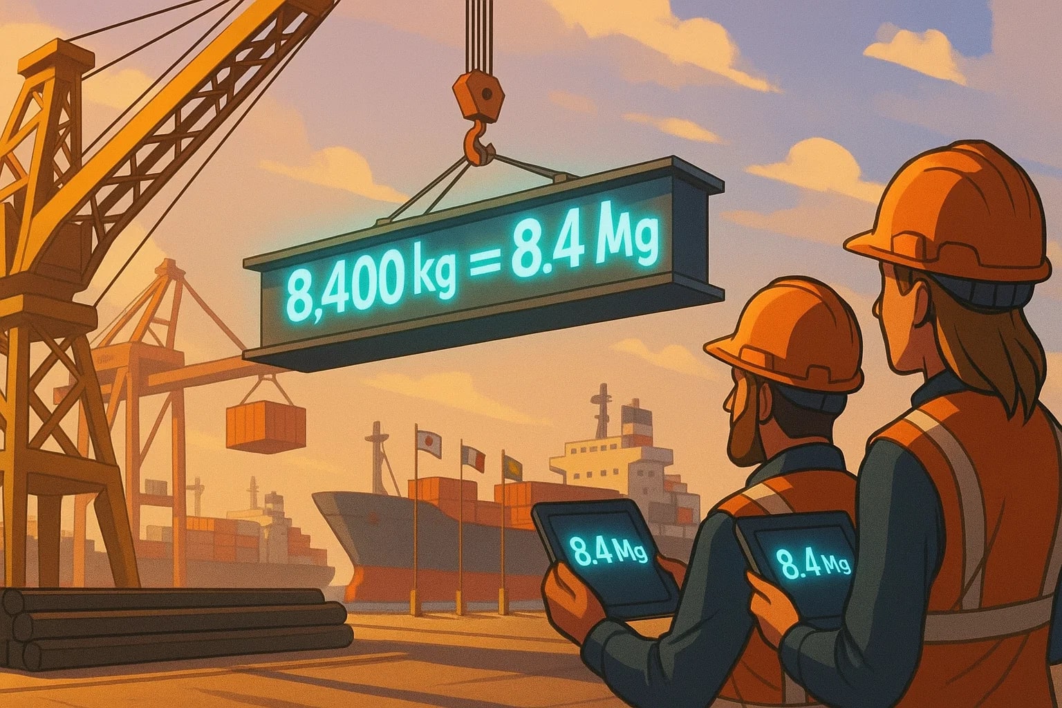 킬로그램을 메가그램으로 변환기