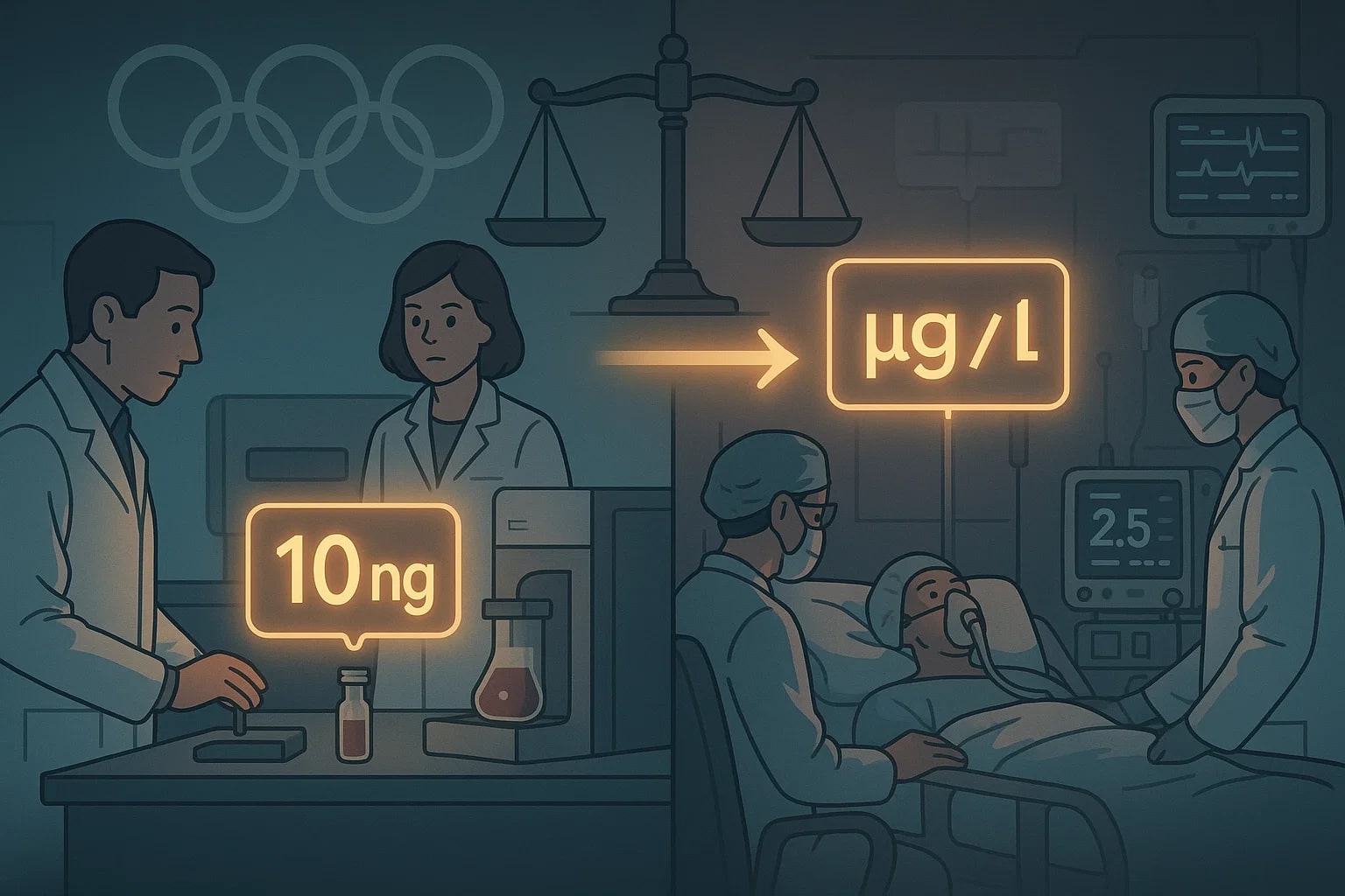 나노그램에서 마이크로그램 변환기