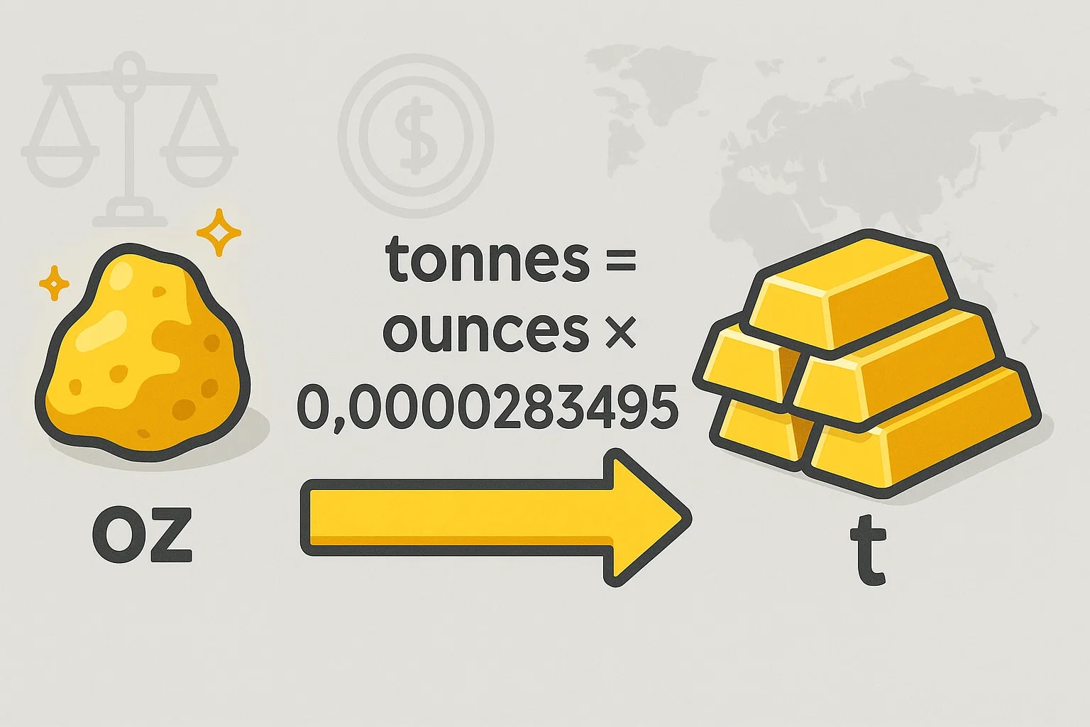 온스에서 톤 변환기