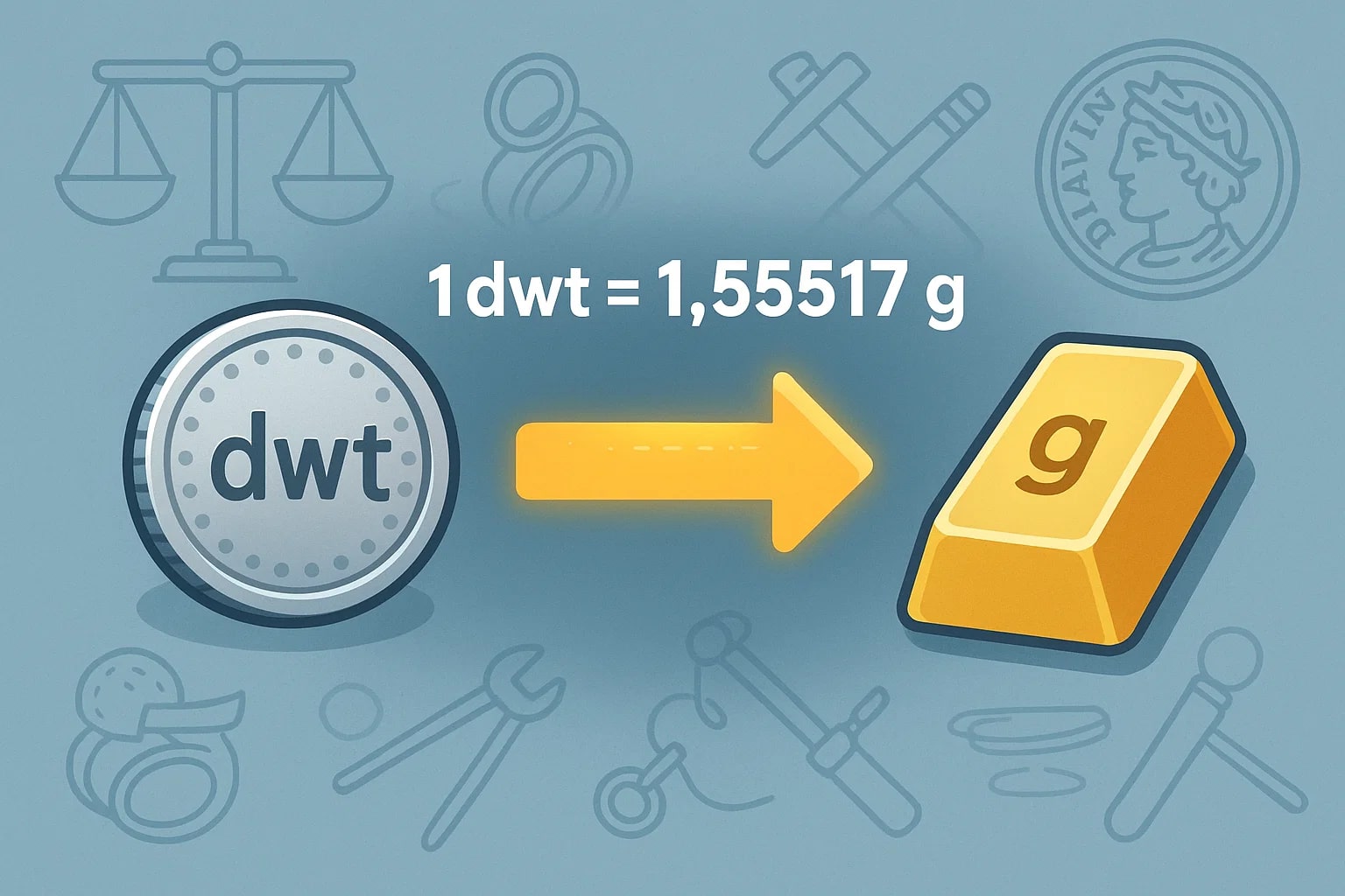 펜니웨이트에서 그램 변환기