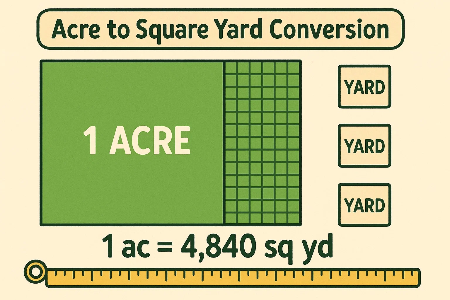  Acres to Square yards Converter
