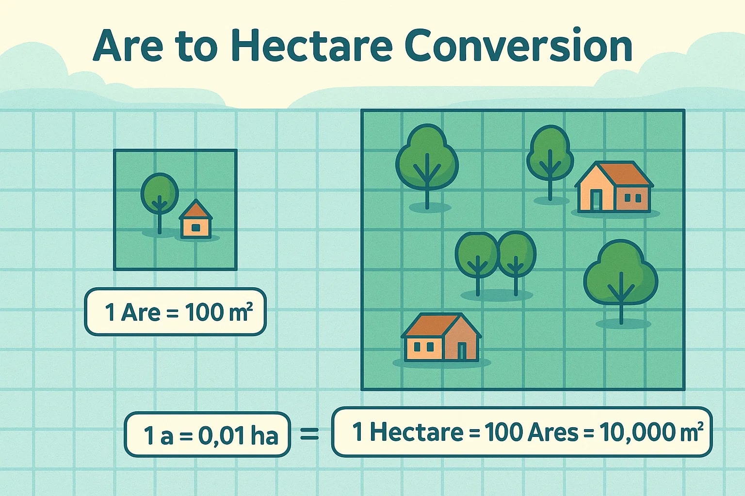 아르에서 헥타르 변환기