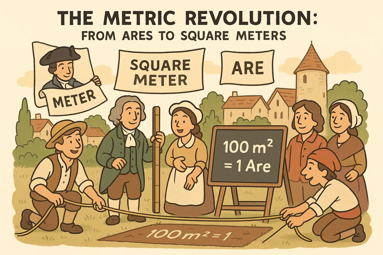 아르에서 제곱미터 변환기