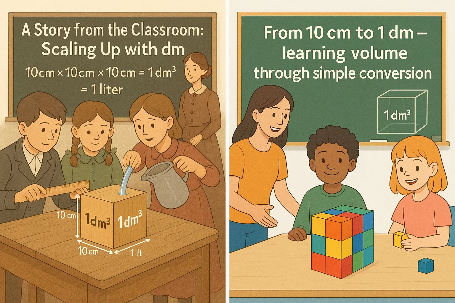 센티미터를 데시미터로 변환기