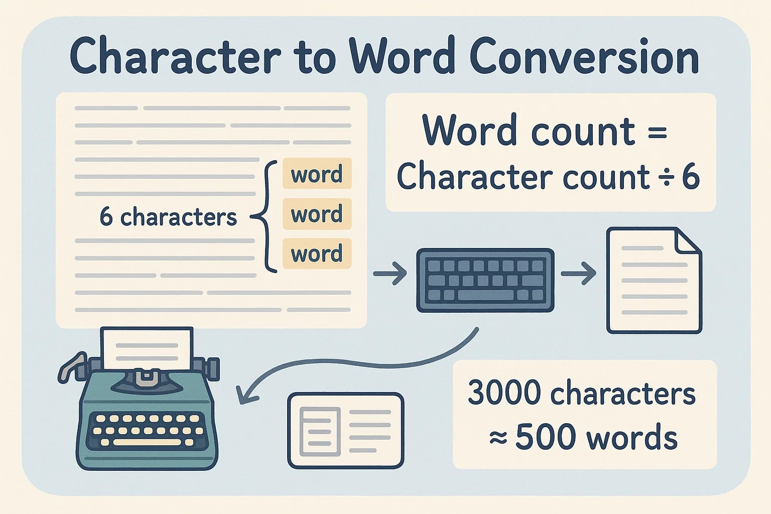 Characters to Words Converter