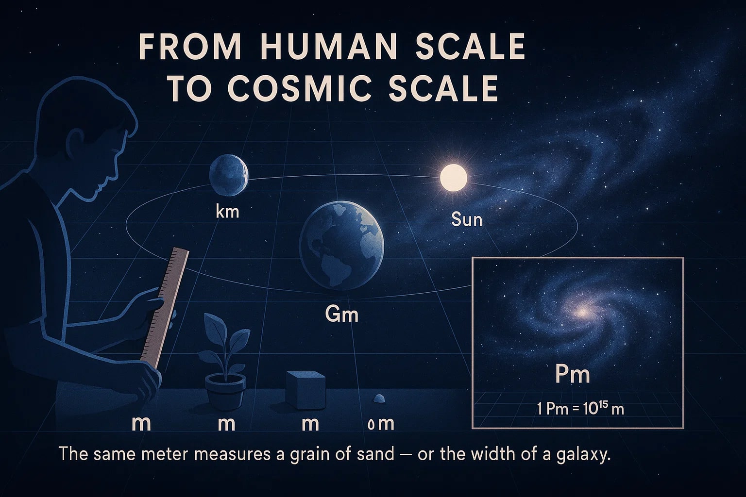페타미터에서 미터 변환기