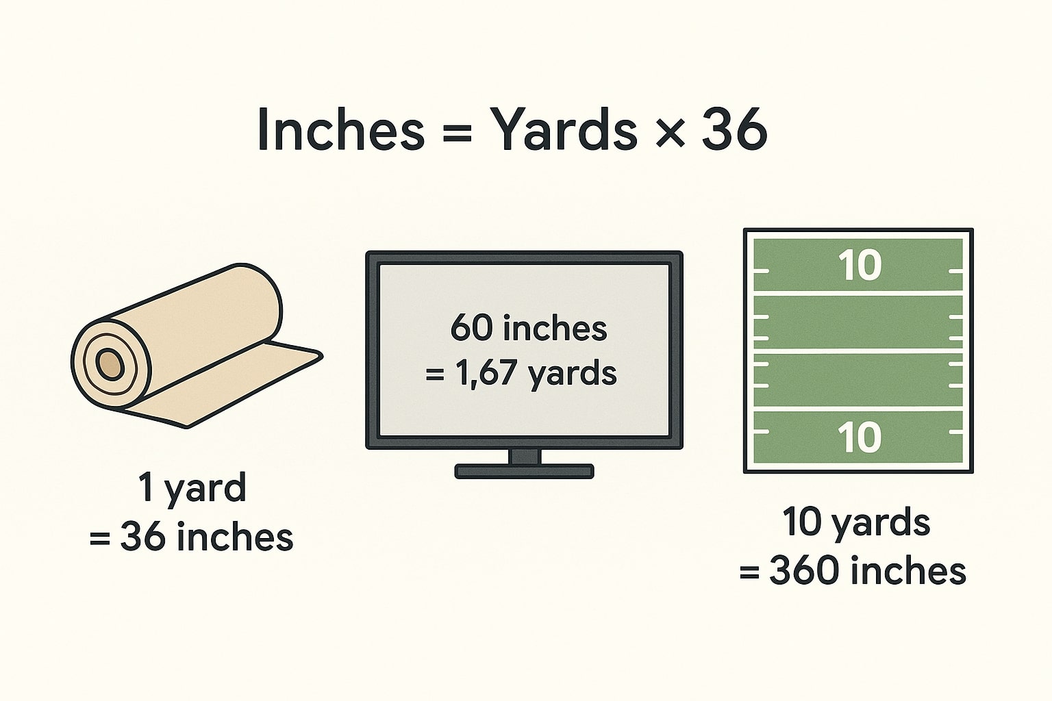 Yards to Inches Converter