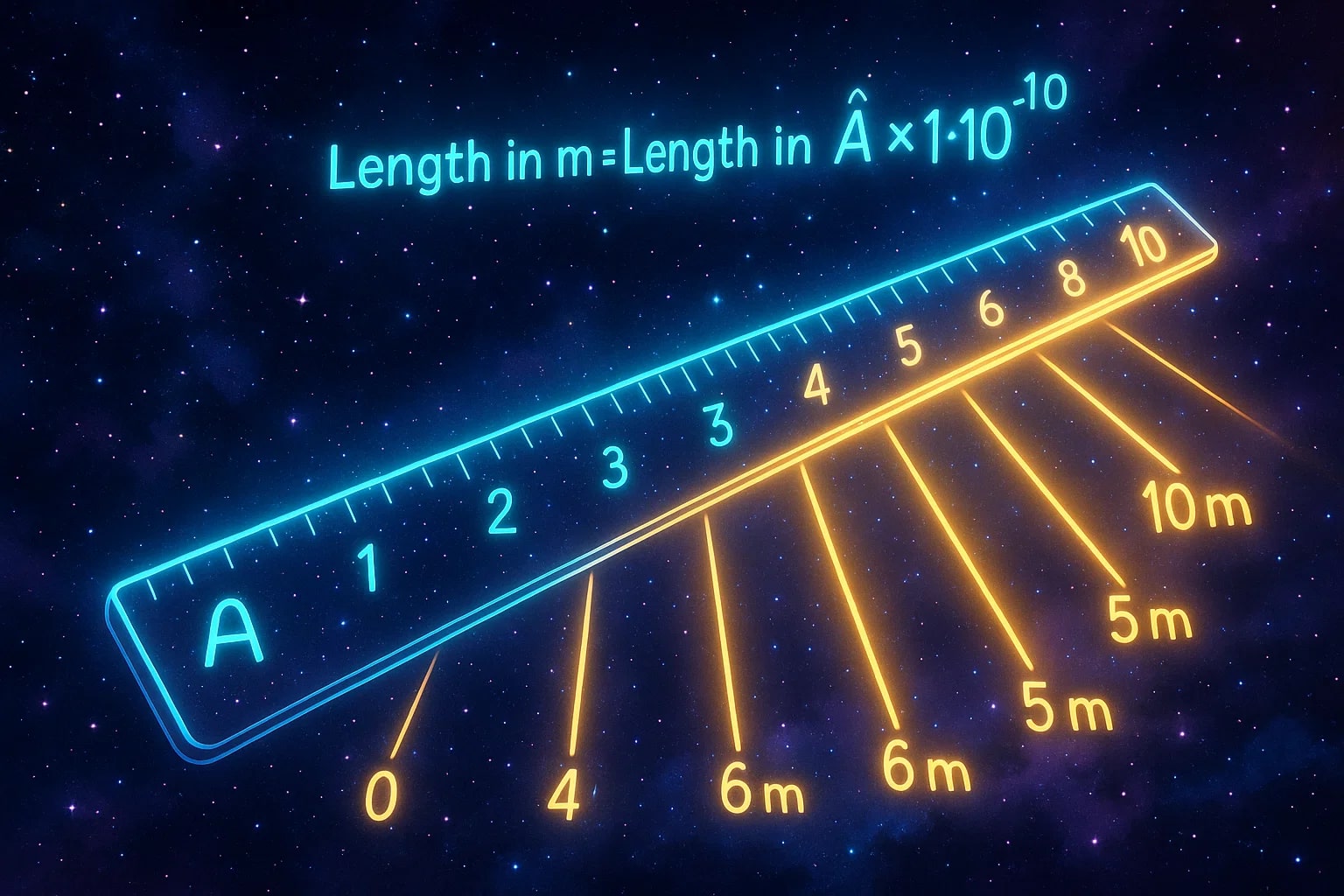 앵스트롬에서 미터 변환기