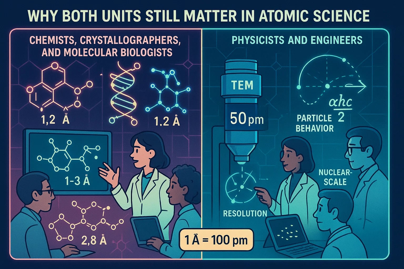 옹스트롬에서 피코미터 변환기
