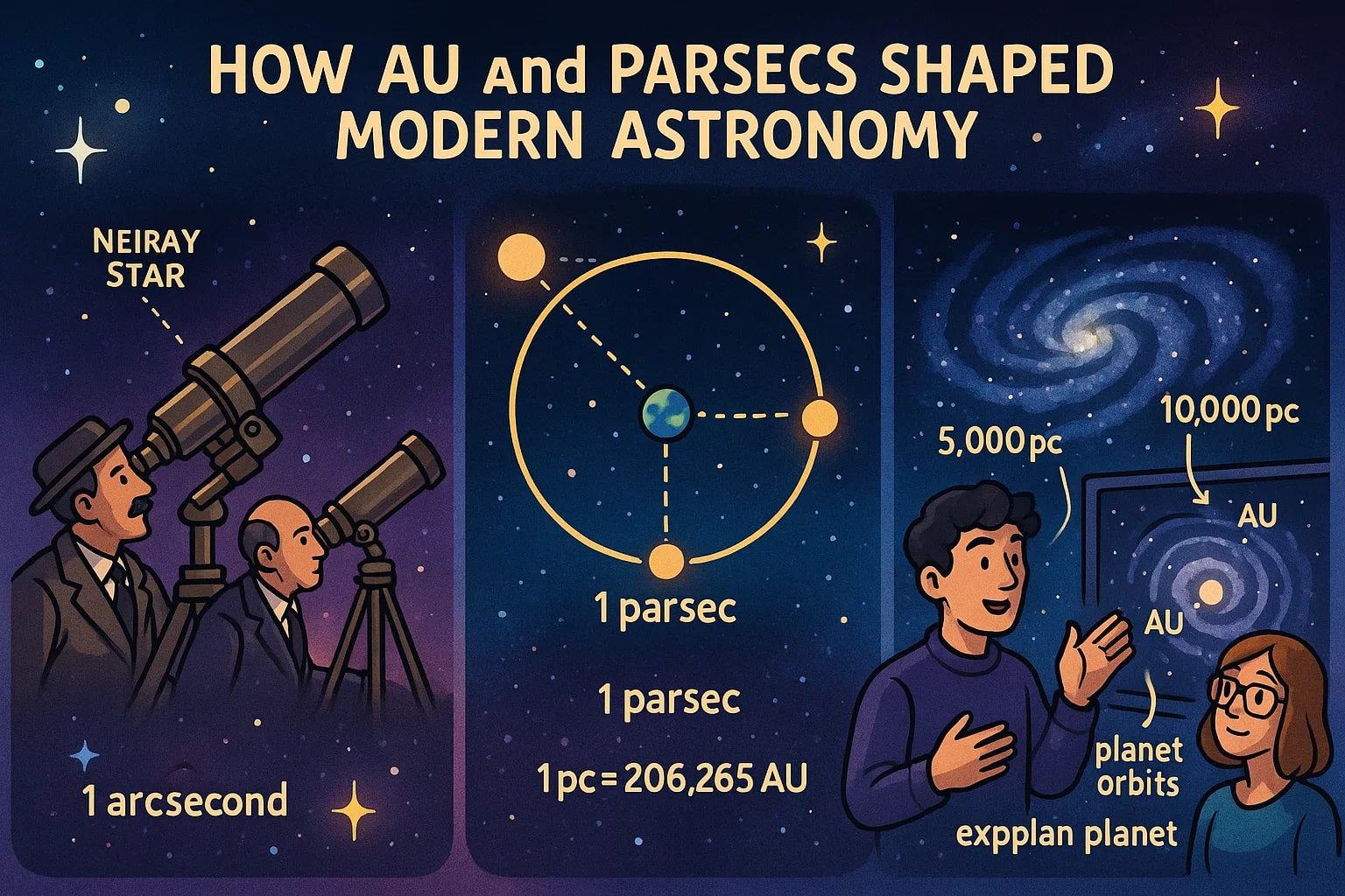 Astronomical Unit to Parsec Converter