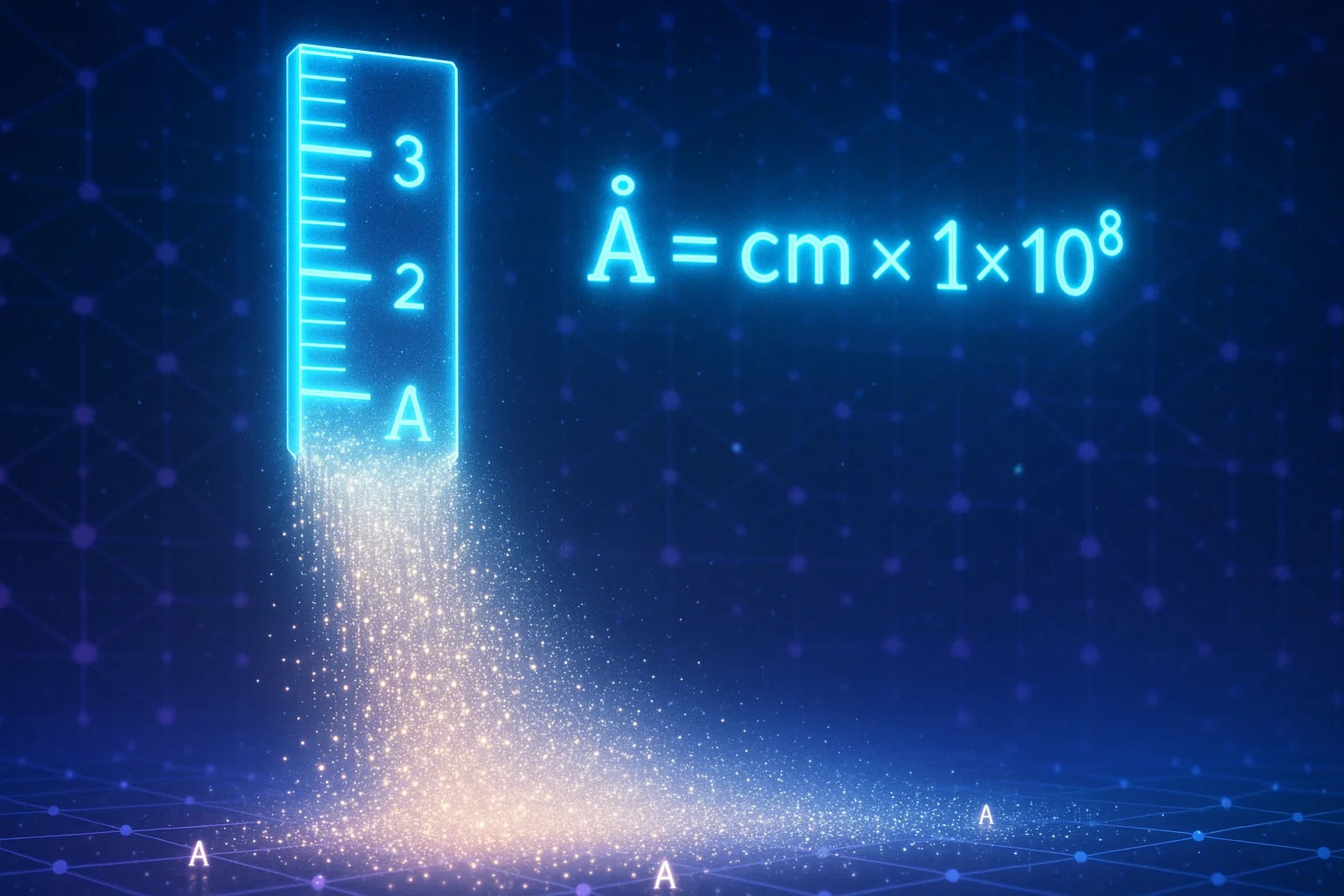 센티미터에서 옹스트롬 변환기
