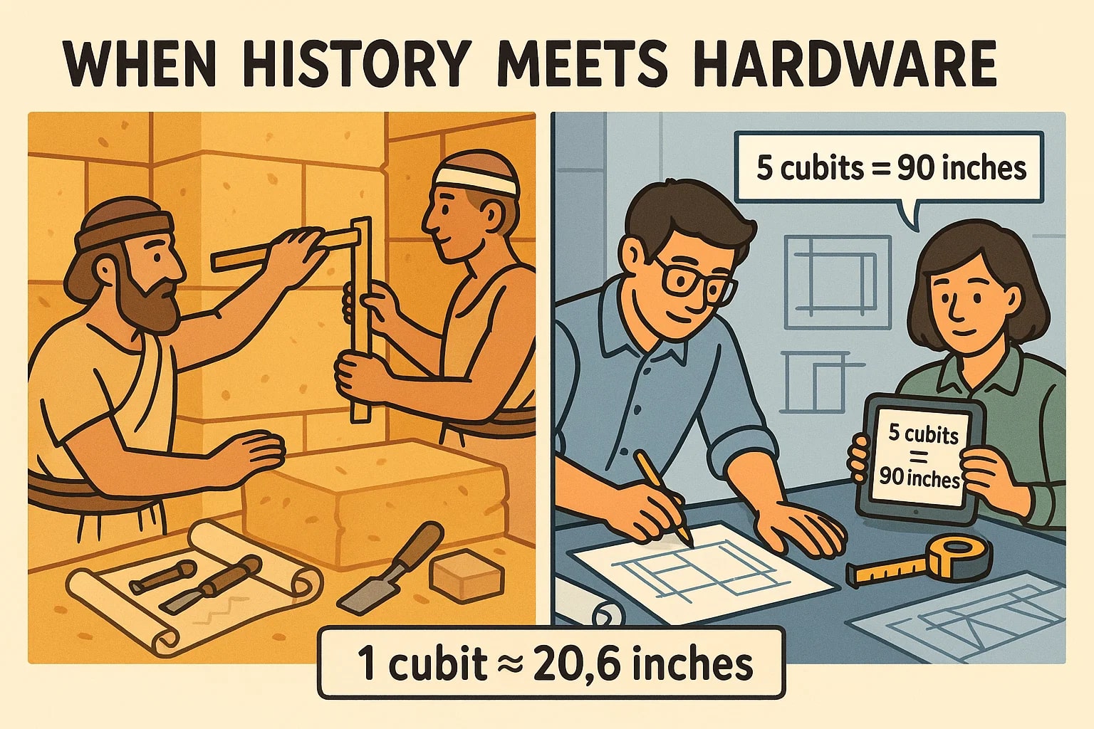 큐빗에서 인치 변환기