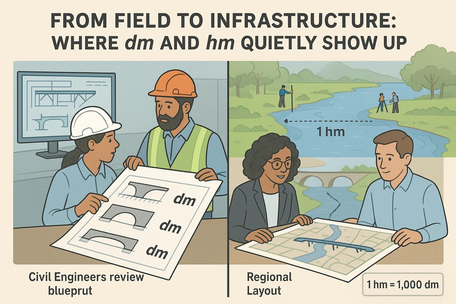 데시미터에서 헥토미터 변환기