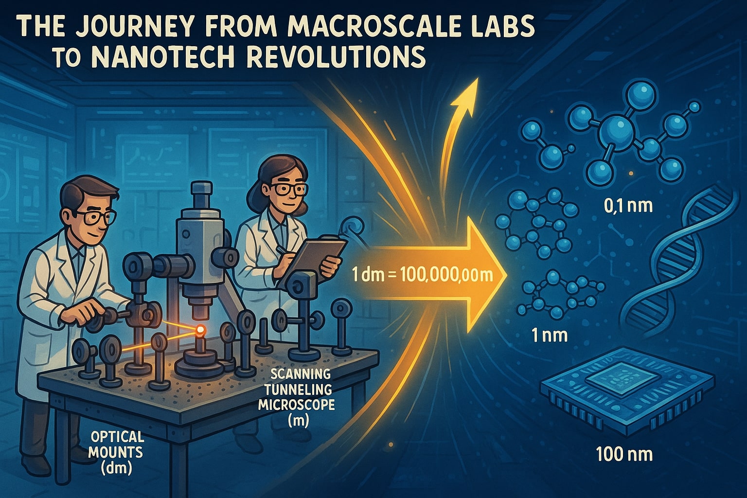 데시미터에서 나노미터 변환기
