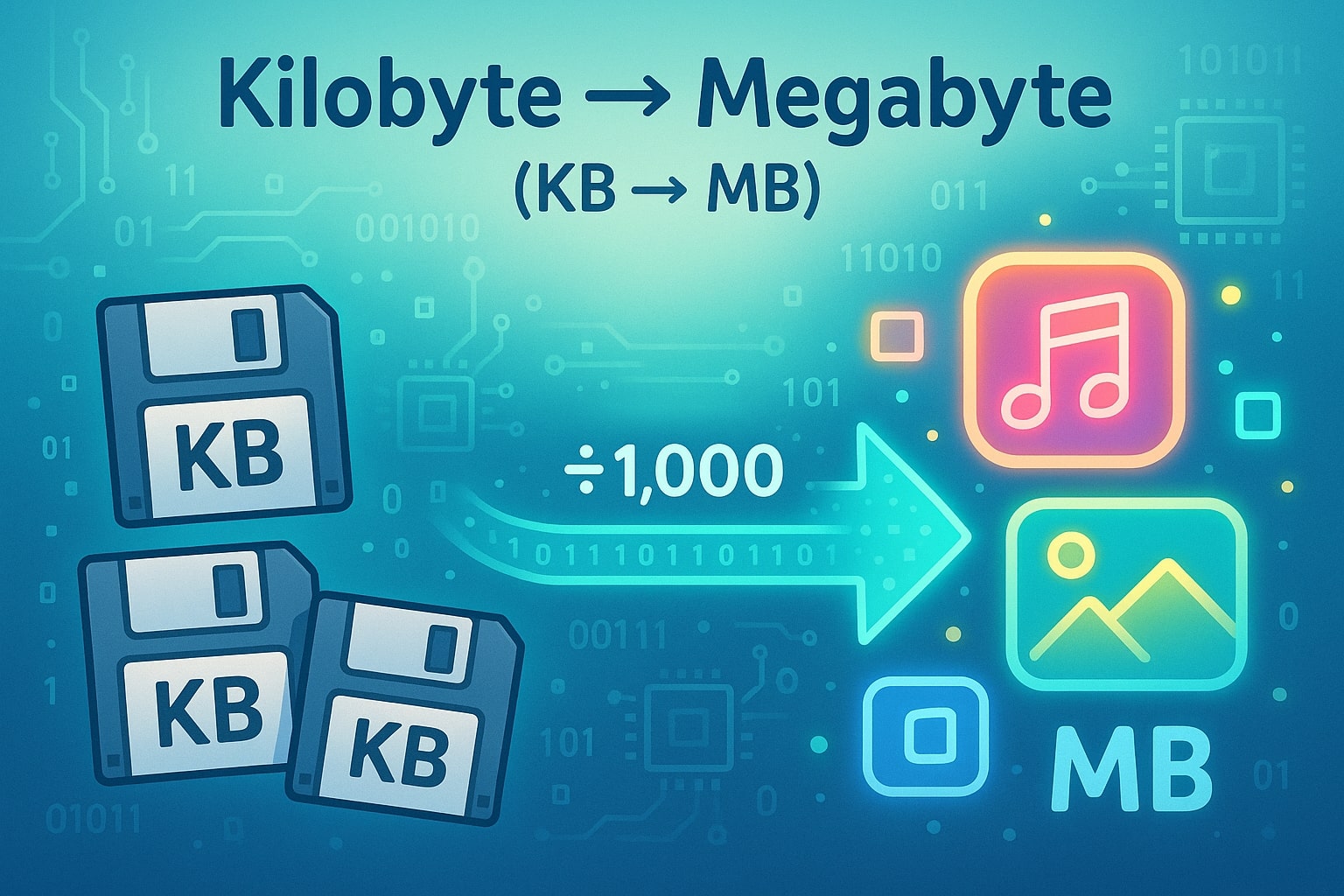 Kilobytes to Megabytes Converter