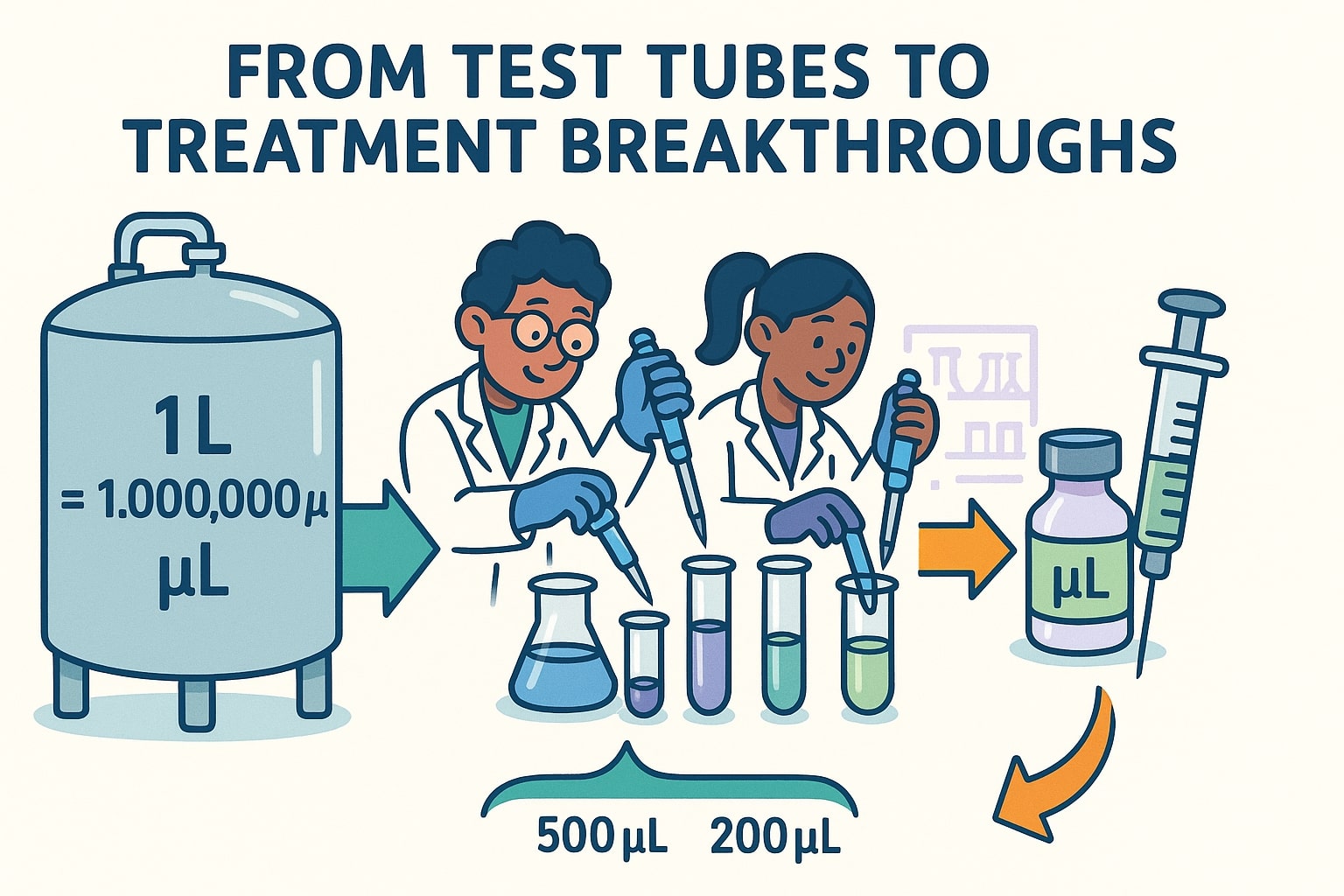 리터에서 마이크로리터 변환기