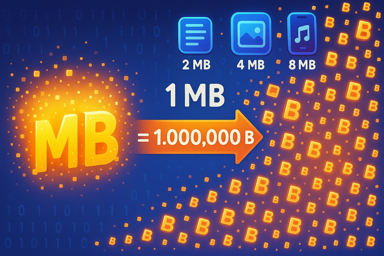 메가바이트에서 바이트 변환기