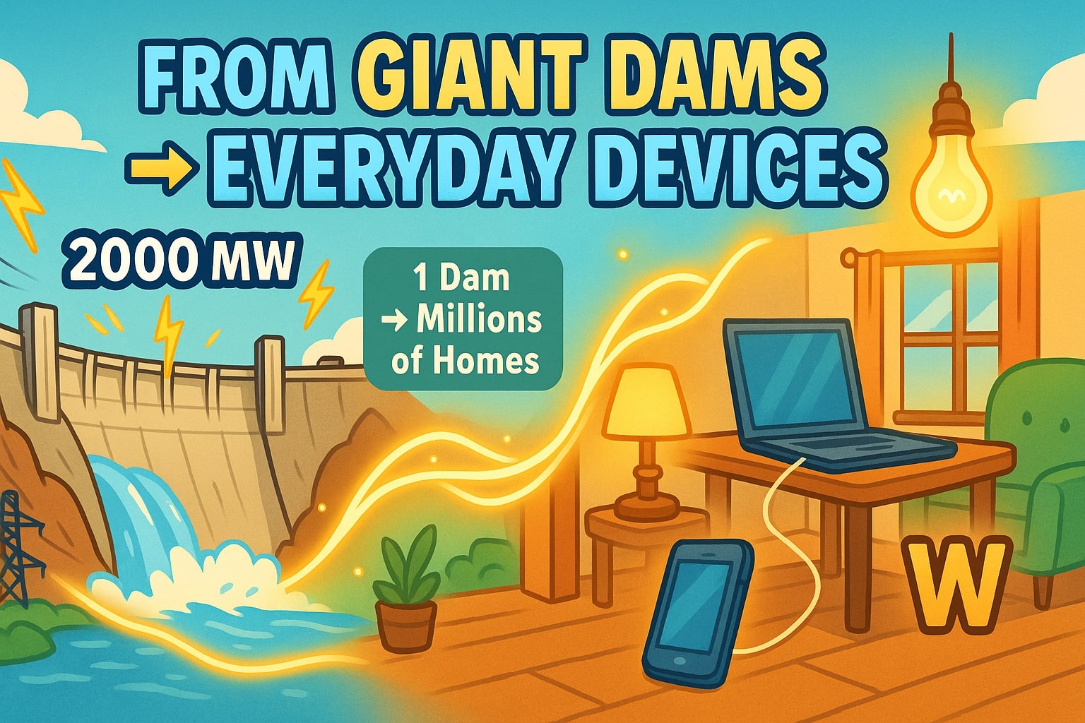 메가와트에서 와트 변환기