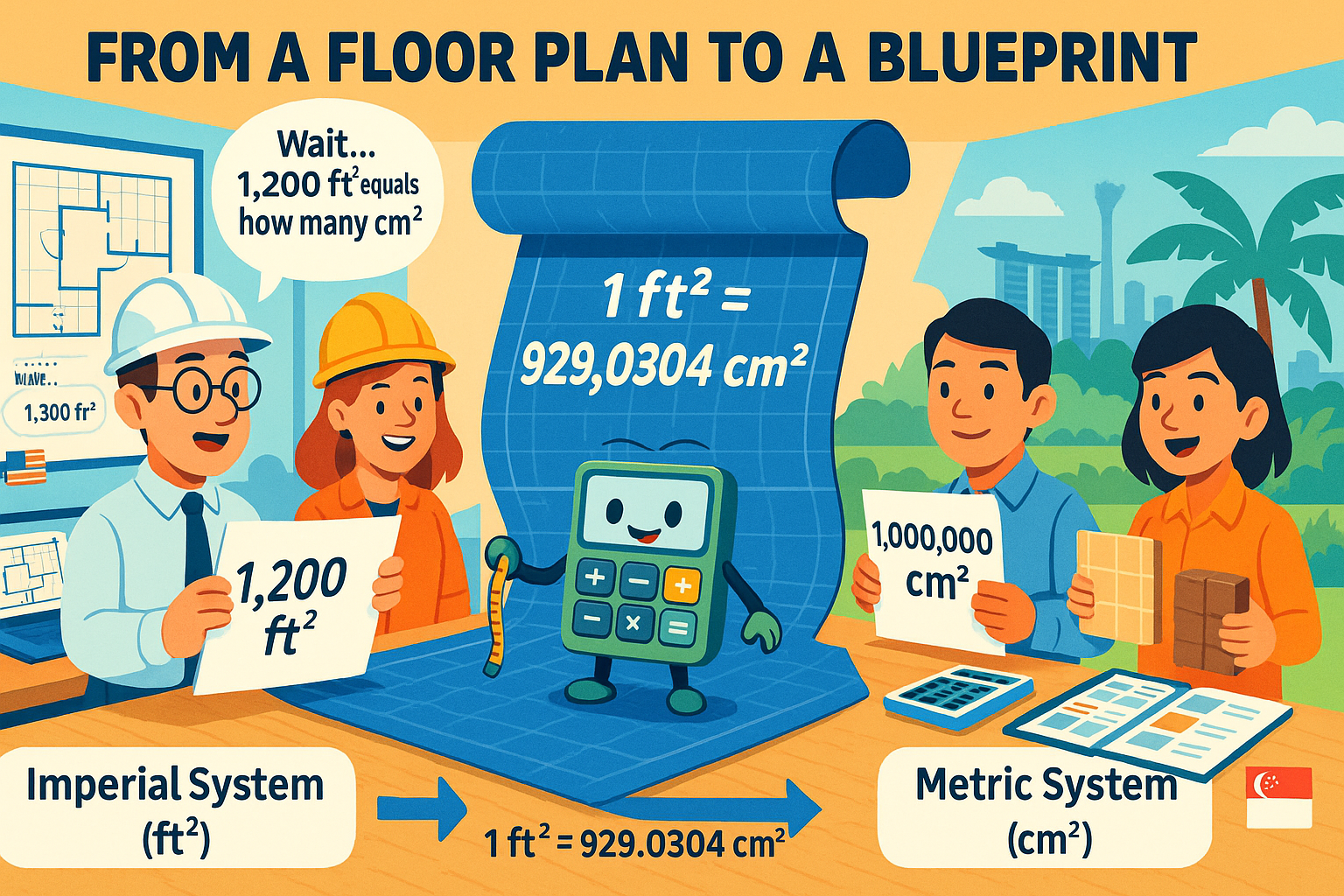 평방피트에서 평방센티미터 변환기