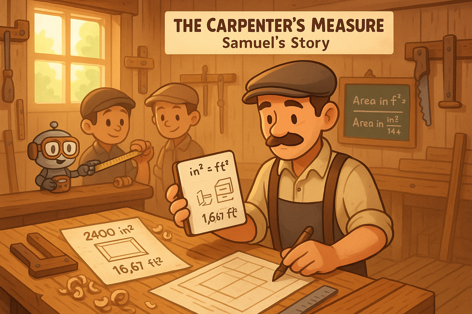 제곱인치에서 제곱피트 변환기