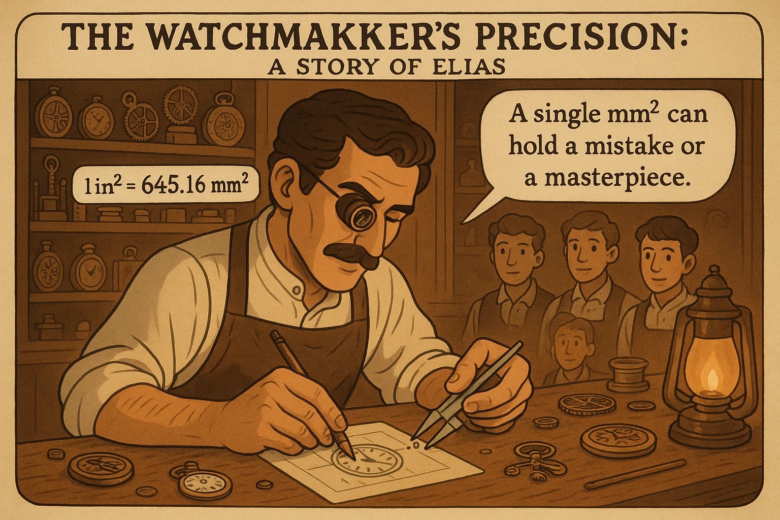 평방 인치에서 평방 밀리미터 변환기