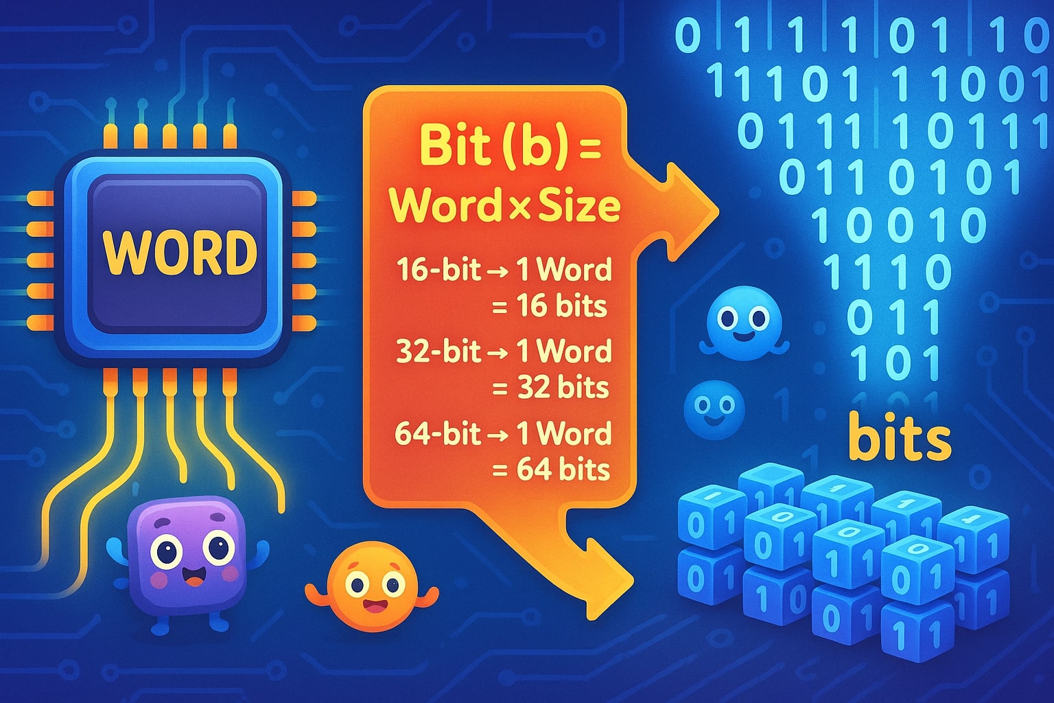 Words to Bits Converter